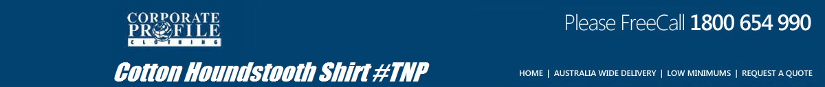 Cotton Houndstooth Shirt #TNP