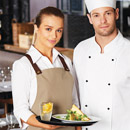 Hospitality Fashionable Apron #AP07 with Logo Service