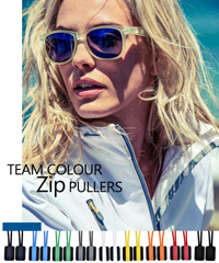 Many of the Harvest Sportswear and Printer Activewear Jackets can be customised by adding a colour zip puller to the jacket. Zip pullers are available in 9 colours to mix and match on various  outerwear jackets and hoodies. Enquiries FreeCall 1800 654 990