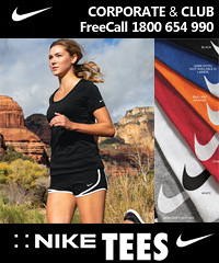 Nike Dri Fit tees Ladies with Scoop Neck. Colours, College Navy, Black, White, Brilliant Orange, Gym Red, Anthracite (Charcoal), Game Royal, University Red, Rush Blue. Adult Sizes XS-4XL. Ladies Scoop Neck #NKQB5234 . Corporate Profile Clothing, Free Call 1800 654 990