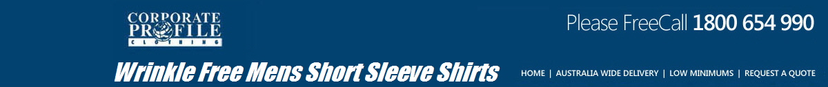 Wrinkle Free Mens Short Sleeve Shirts